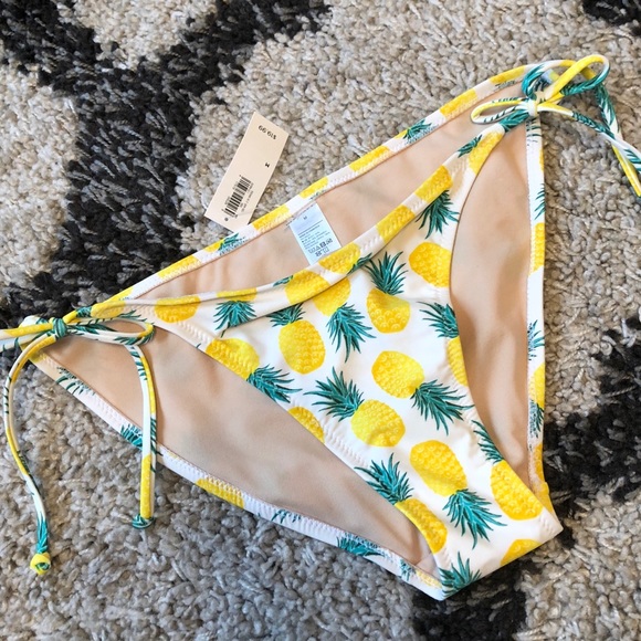 pineapple bathing suit bottoms